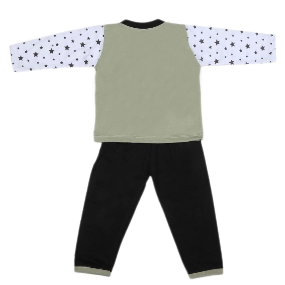 Boys Full Sleeves 2 Pcs Suit - Green, Kids, Boys Sets And Suits, Chase Value, Chase Value