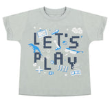 Boys Half Sleeves T-Shirt - Light Grey, Boys T-Shirts, Chase Value, Chase Value