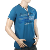 Men's Half Sleeves T-Shirt - Blue, Men, T-Shirts And Polos, Chase Value, Chase Value