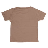 Newborn Boys Printed Half Sleeves T-Shirt - Brown, Kids, NB Boys Shirts And T-Shirts, Chase Value, Chase Value