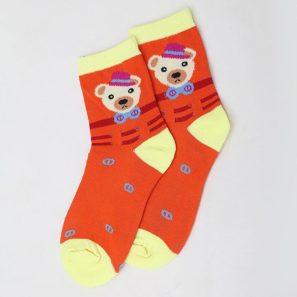 Boys Fancy Socks - Orange, Kids, Boys Socks, Chase Value, Chase Value
