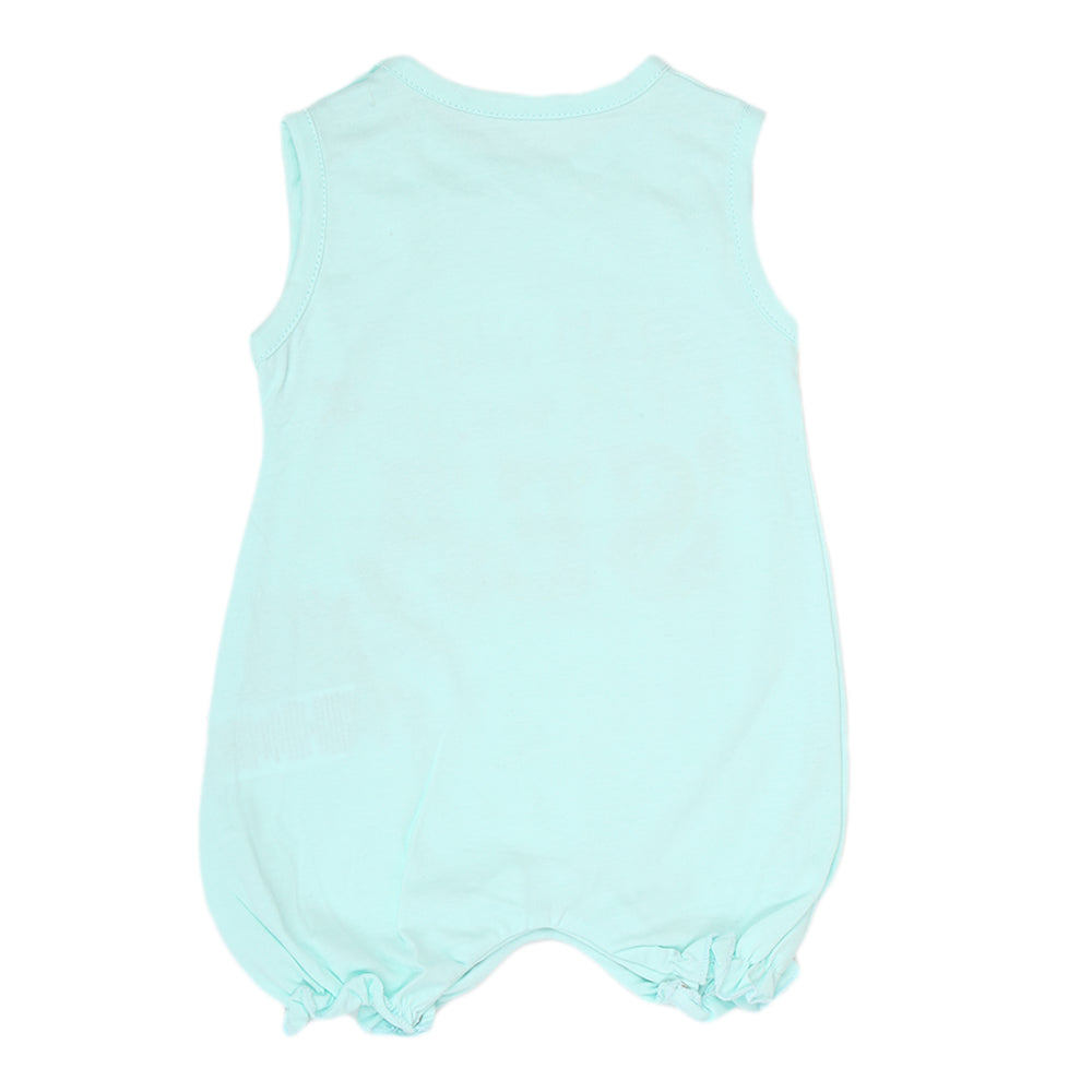 Newborn Girls Half Sleeves Romper - Cyan, Kids, Newborn Girls Rompers, Chase Value, Chase Value