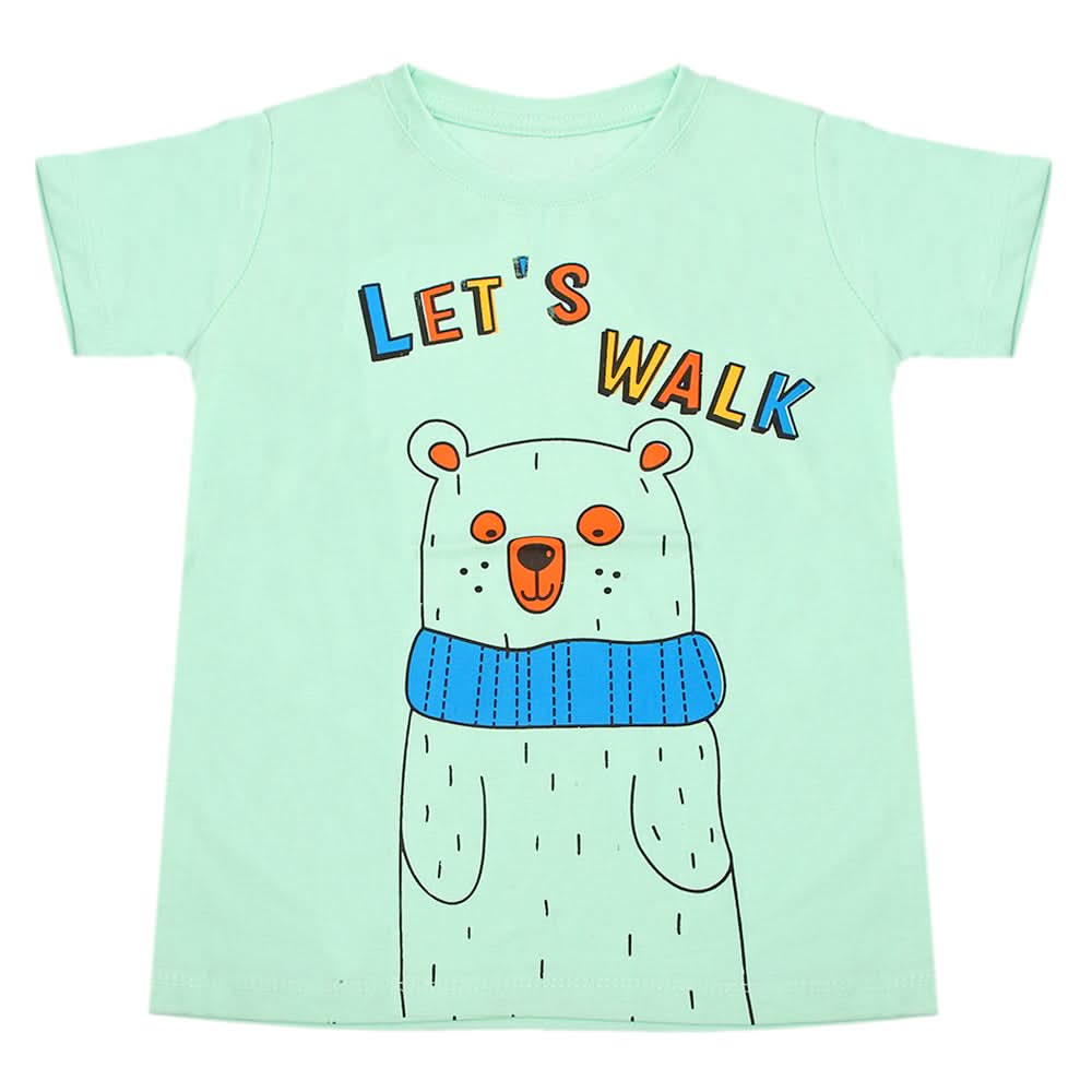 Boys Half Sleeves T-Shirt - Cyan, Boys T-Shirts, Chase Value, Chase Value