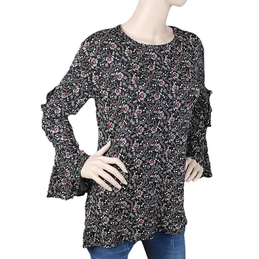 Women's Full Sleeves Western Top - Black, Women, T-Shirts And Tops, Chase Value, Chase Value