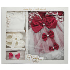 Newborn Girls Gift Set - Maroon, Kids, Newborn Girls Sets And Suits, Chase Value, Chase Value