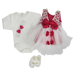 Newborn Girls Gift Set - Maroon, Kids, Newborn Girls Sets And Suits, Chase Value, Chase Value