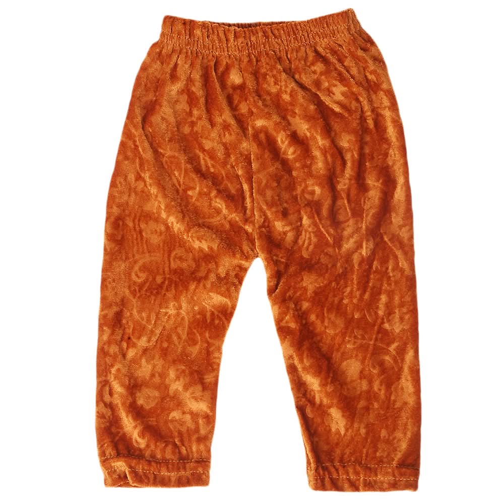 Newborn Girl Velvet Tights - Rust, Kids, NB Girls Shorts Skirts And Pants, Chase Value, Chase Value