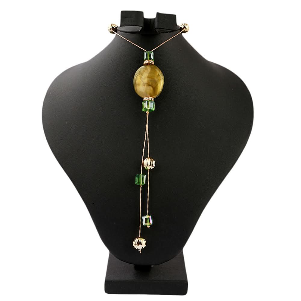 Women's Beads Long Mala - Olive, Women, Chains & Lockets, Chase Value, Chase Value