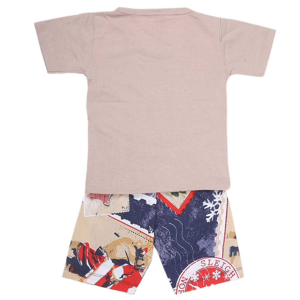 Boys Half Sleeves 2 Piece Suit - Light Grey, Kids, Boys Sets And Suits, Chase Value, Chase Value