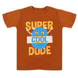 Boys Half Sleeves T-Shirt - Dark Brown, Boys T-Shirts, Chase Value, Chase Value