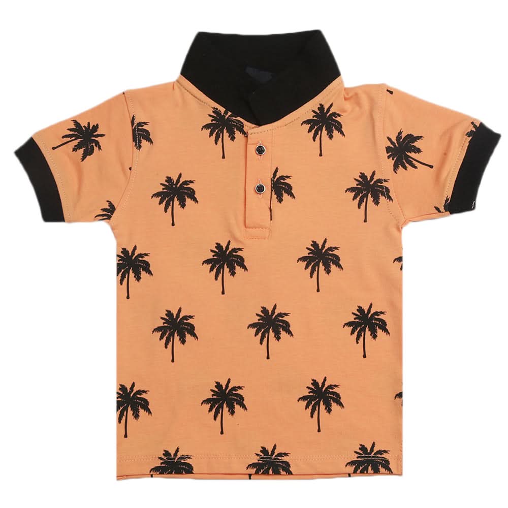 Boys Half Sleeves T-Shirt - Peach, Boys T-Shirts, Chase Value, Chase Value