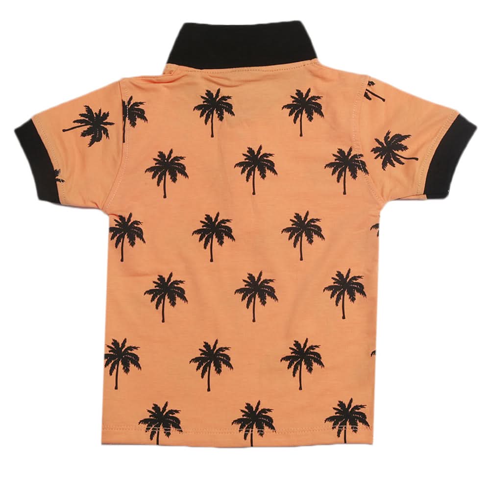 Boys Half Sleeves T-Shirt - Peach, Boys T-Shirts, Chase Value, Chase Value