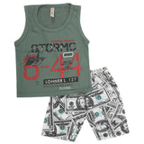 Boys Sando 2 Piece Suit - Green, Kids, Boys Sets And Suits, Chase Value, Chase Value