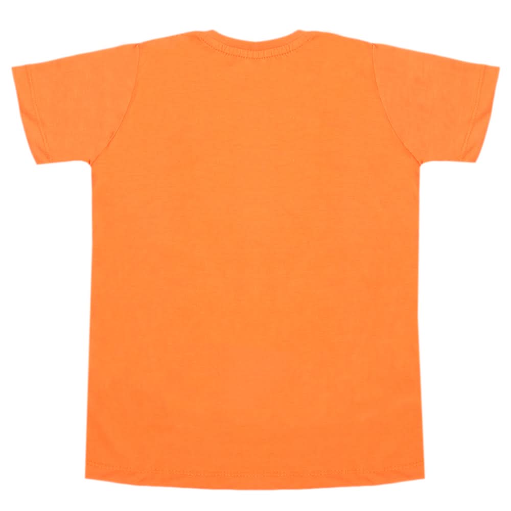 Boys Half Sleeves T-Shirt - Orange, Boys T-Shirts, Chase Value, Chase Value