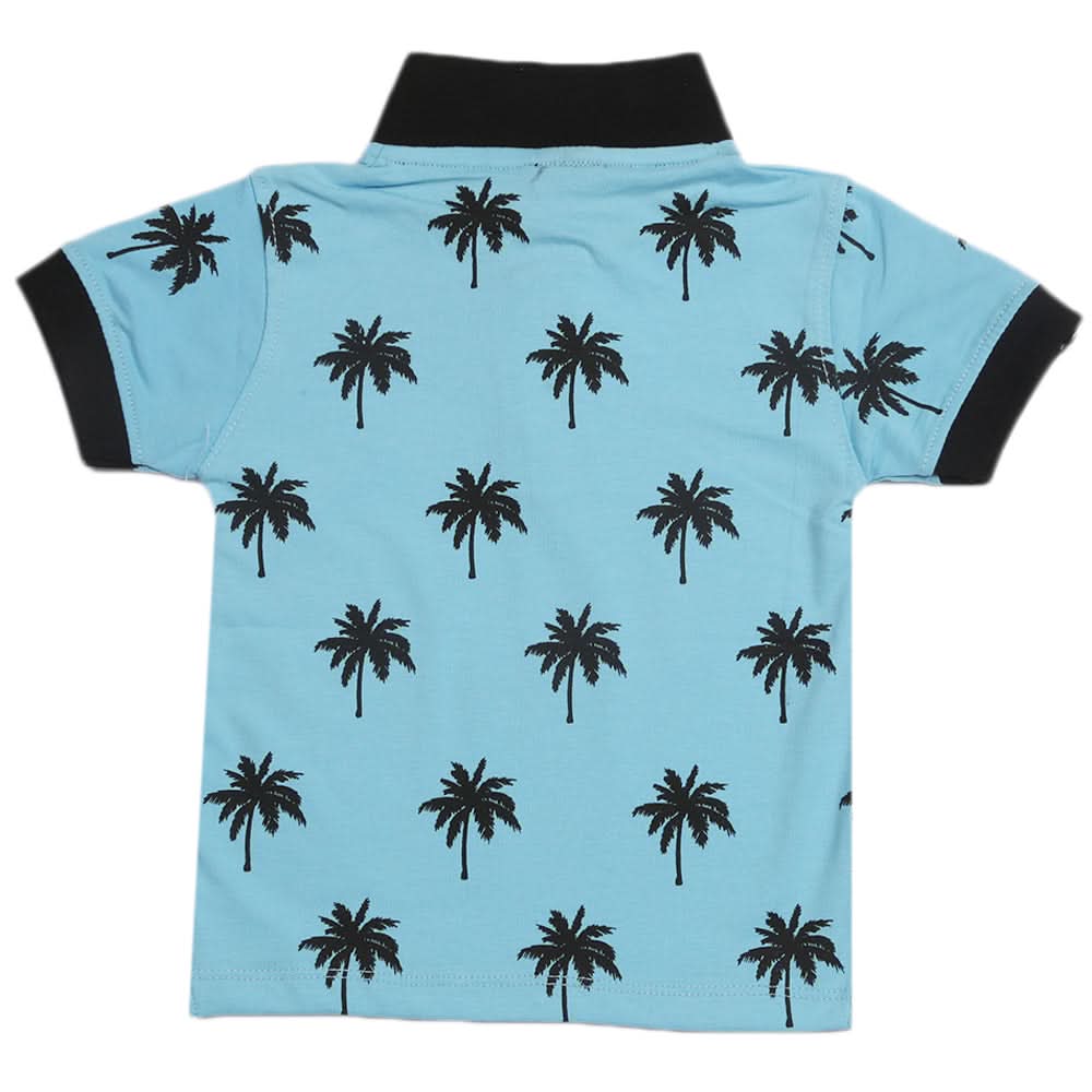 Boys Half Sleeves T-Shirt - Blue, Boys T-Shirts, Chase Value, Chase Value
