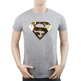 Men's Half Sleeves Round Neck T-Shirt - Grey, Men, T-Shirts And Polos, Chase Value, Chase Value