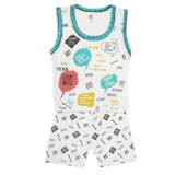 Newborn Boys Sando Suit 822 - Sea Green, Kids, NB Boys Sets And Suits, Chase Value, Chase Value