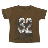 Boys Half Sleeves T-Shirt - Olive Green, Boys T-Shirts, Chase Value, Chase Value