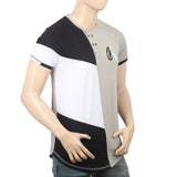 Men's Half Slevees Fancy T-Shirt - Ash Grey, Men, T-Shirts And Polos, Chase Value, Chase Value