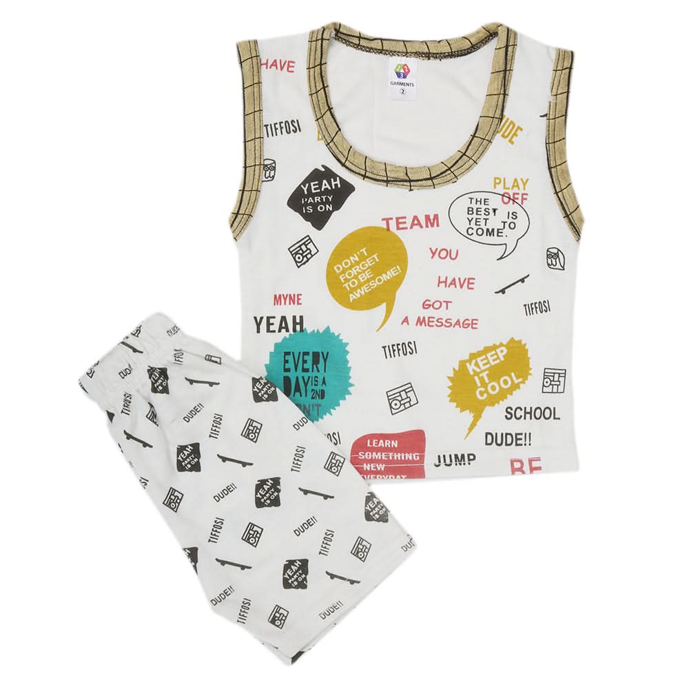 Newborn Boys Sando Suit 822 - Mustard, Kids, NB Boys Sets And Suits, Chase Value, Chase Value