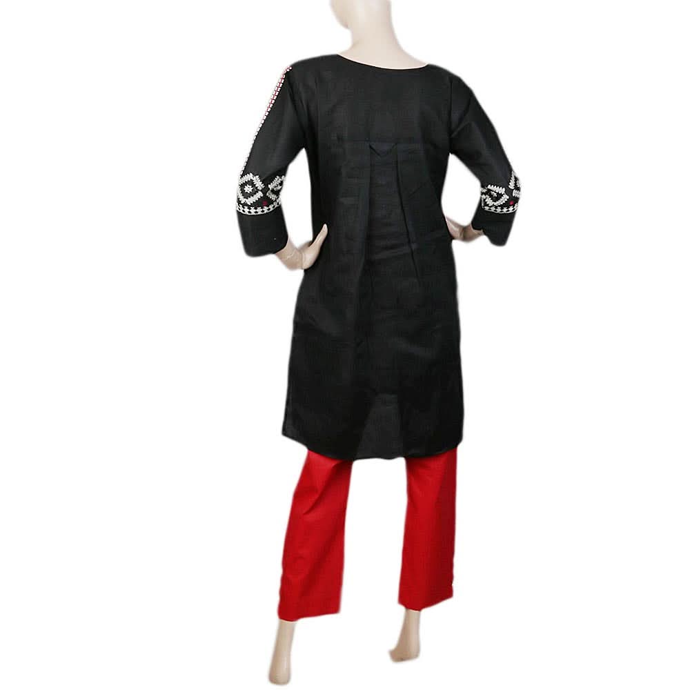 Women's Embroidered 2 Piece Suit - Black, Women, Shalwar Suits, Chase Value, Chase Value