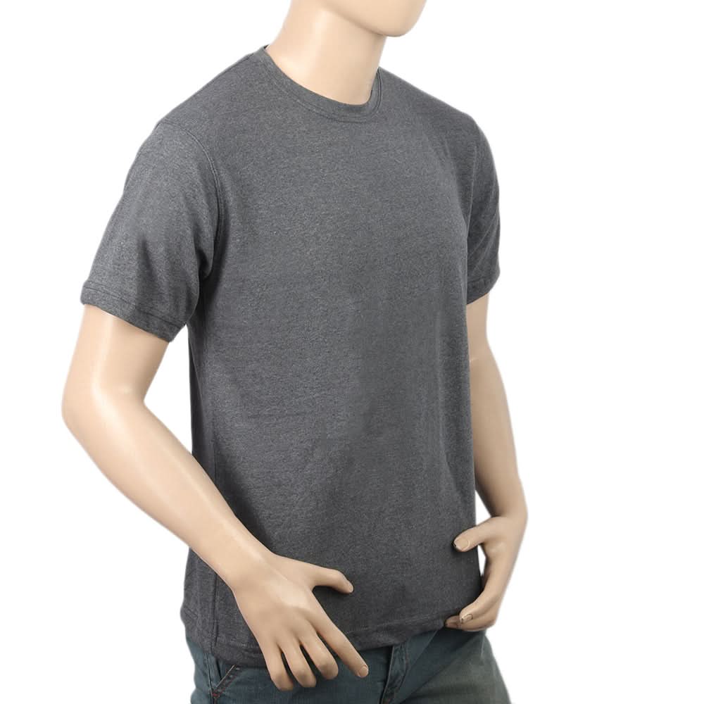 Men's Plain T-Shirt - Grey, Men, T-Shirts And Polos, Chase Value, Chase Value