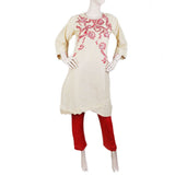 Women's Embroidered 2 Piece Suit - Beige, Women, Shalwar Suits, Chase Value, Chase Value