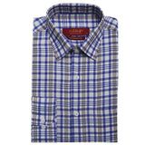 Men's Formal Shirt Check ARC 4395 - Royal Blue, Men, T-Shirts And Polos, Chase Value, Chase Value