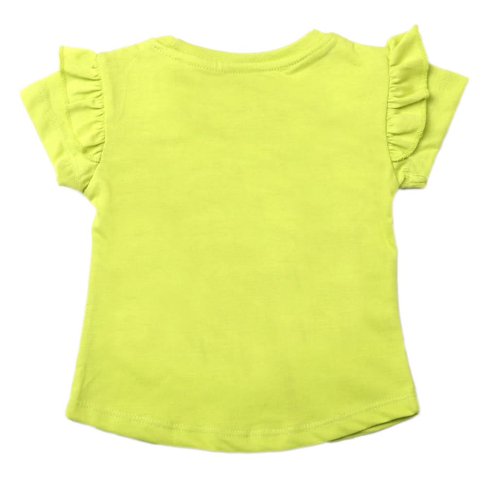 Girls Printed Half Sleeves T-Shirt - Green, Kids, Girls T-Shirts, Chase Value, Chase Value