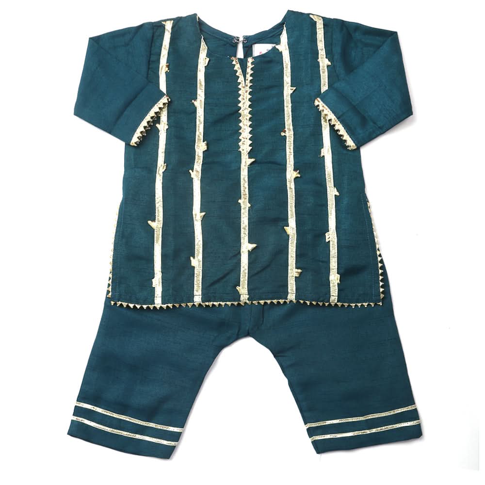 Newborn Girls Shalwar Suit - Green, Kids, Newborn Girls Sets And Suits, Chase Value, Chase Value