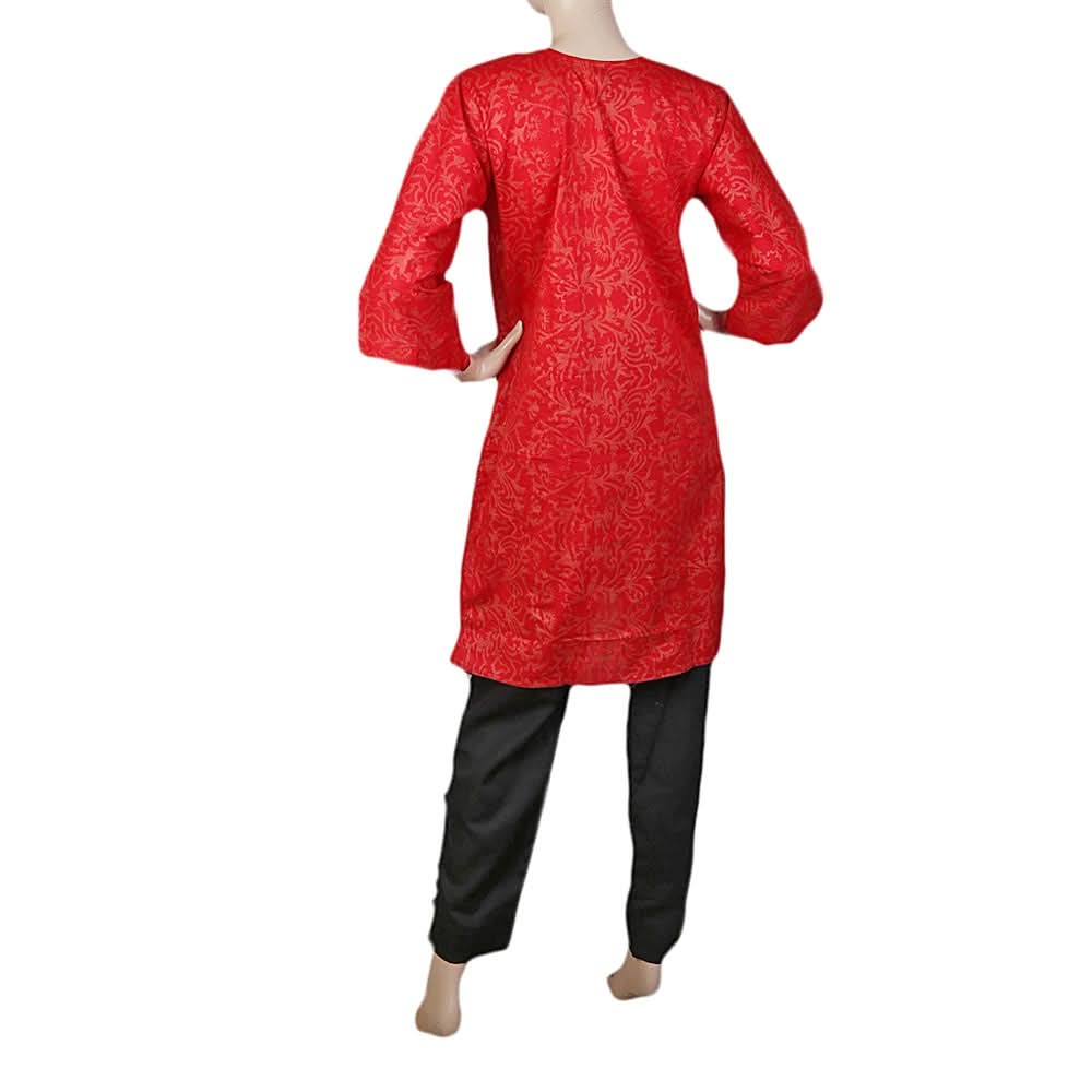 Women's Embroidered 2 Piece Suit - Red, Women, Shalwar Suits, Chase Value, Chase Value