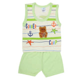 Newborn Boys Sando Suit 1121 - Light Green, Kids, Boys Sets And Suits, Chase Value, Chase Value