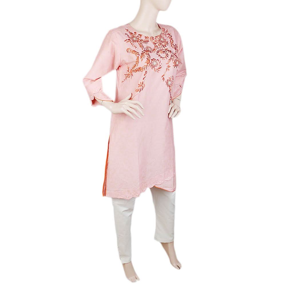Women's Embroidered 2 Piece Suit - Peach, Women, Shalwar Suits, Chase Value, Chase Value
