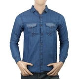 Mens Pocket Denim Shirts - Blue, Men, Shirts, Chase Value, Chase Value