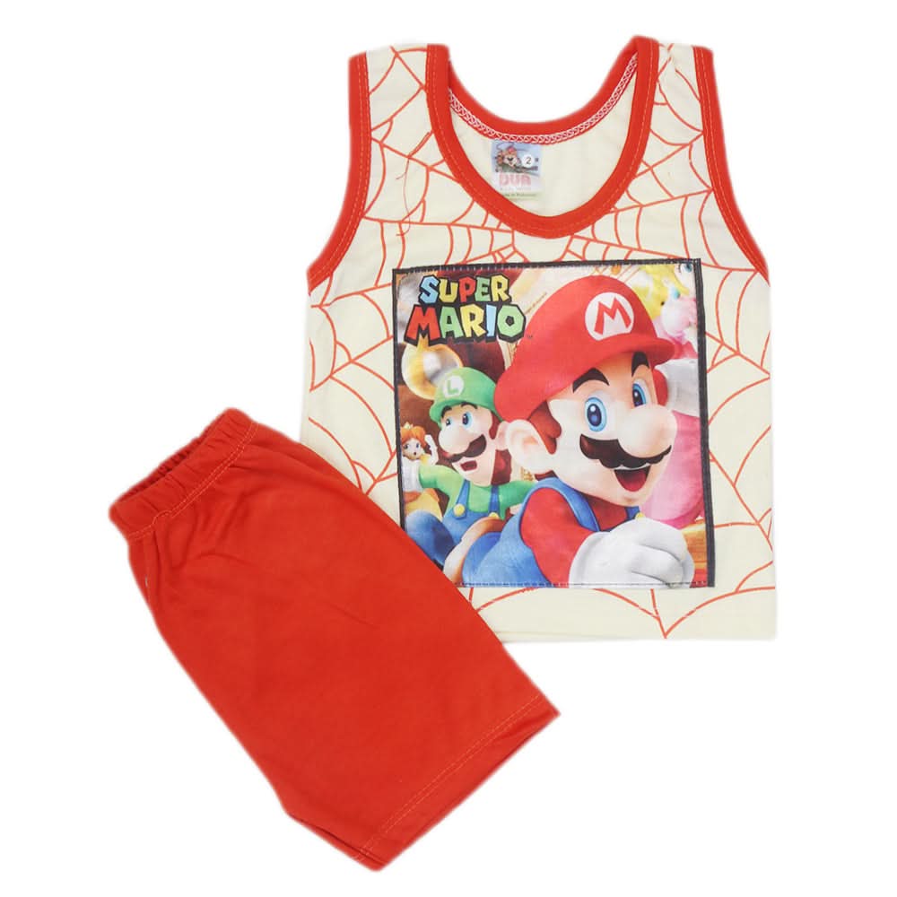 Newborn Boys Sando Suit 1934 - Red, Kids, NB Boys Sets And Suits, Chase Value, Chase Value