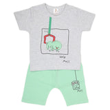 Boys Half Sleeves 2 Piece Suit - Grey, Kids, Boys Sets And Suits, Chase Value, Chase Value