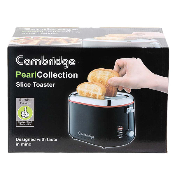 Cambridge Slice Toaster Auto Stop (TT 3166) - Black, Home & Lifestyle, Toasters & Hot Plates, Cambridge, Chase Value