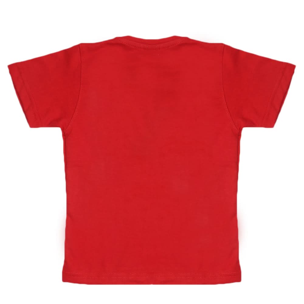 Boys Half Sleeves T-shirt - Red, Boys T-Shirts, Chase Value, Chase Value