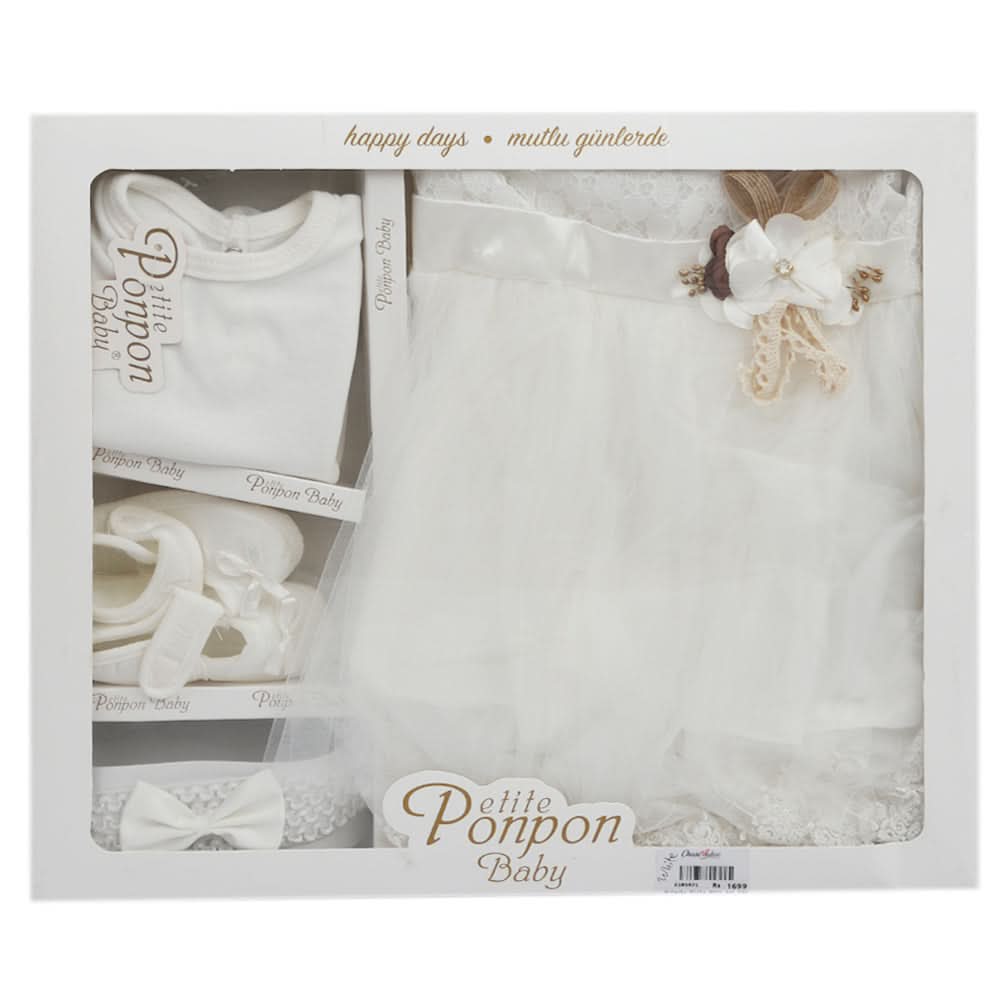 Newborn Girls Gift Set - White, Kids, Newborn Girls Sets And Suits, Chase Value, Chase Value