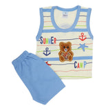 Newborn Boys Sando Suit 1121 - Blue, Kids, Boys Sets And Suits, Chase Value, Chase Value