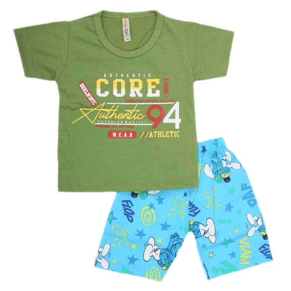 Boys Sando 2 Piece Suit - Green, Kids, Boys Sets And Suits, Chase Value, Chase Value