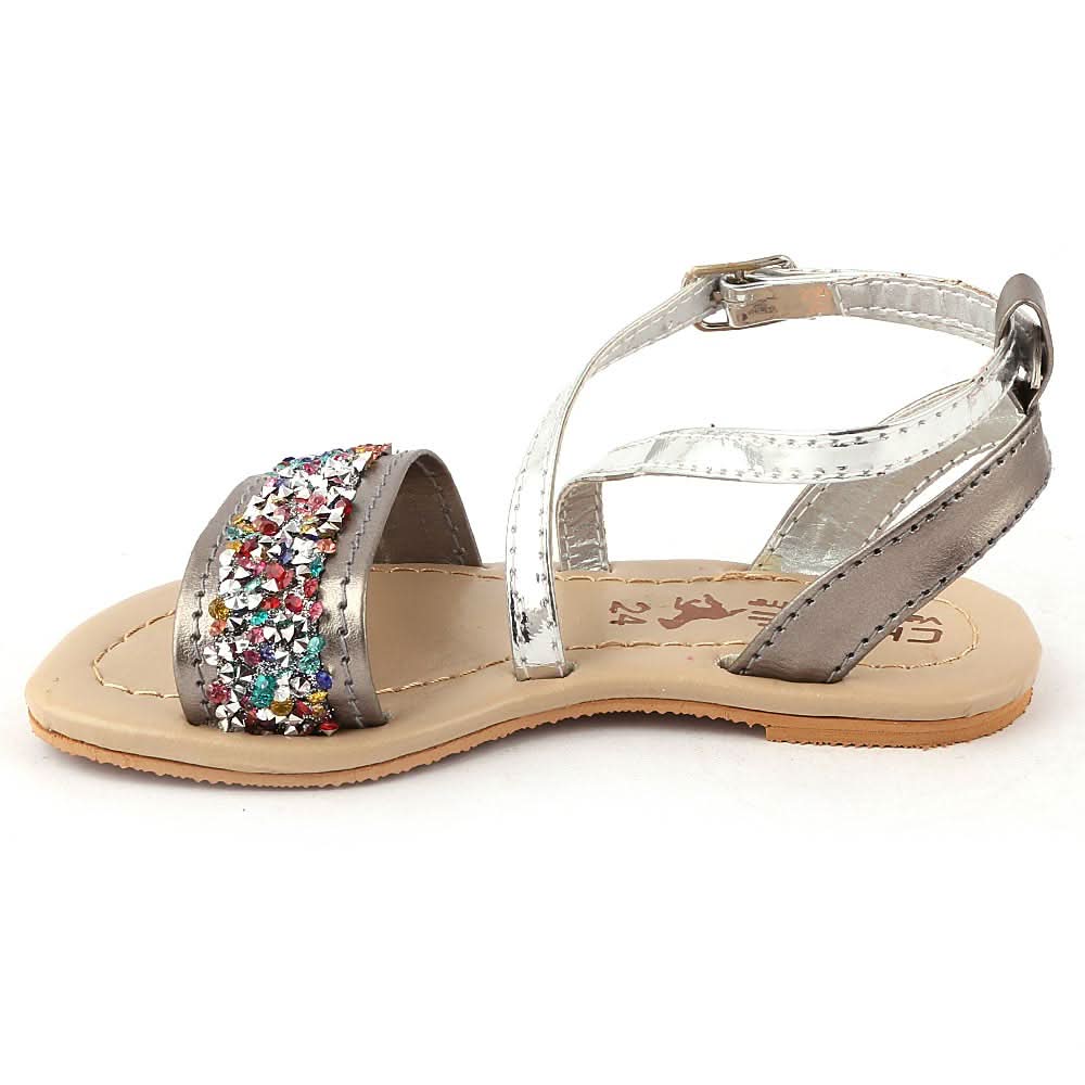 Girls Sandal K-010 - Grey, Kids, Girls Sandals, Chase Value, Chase Value