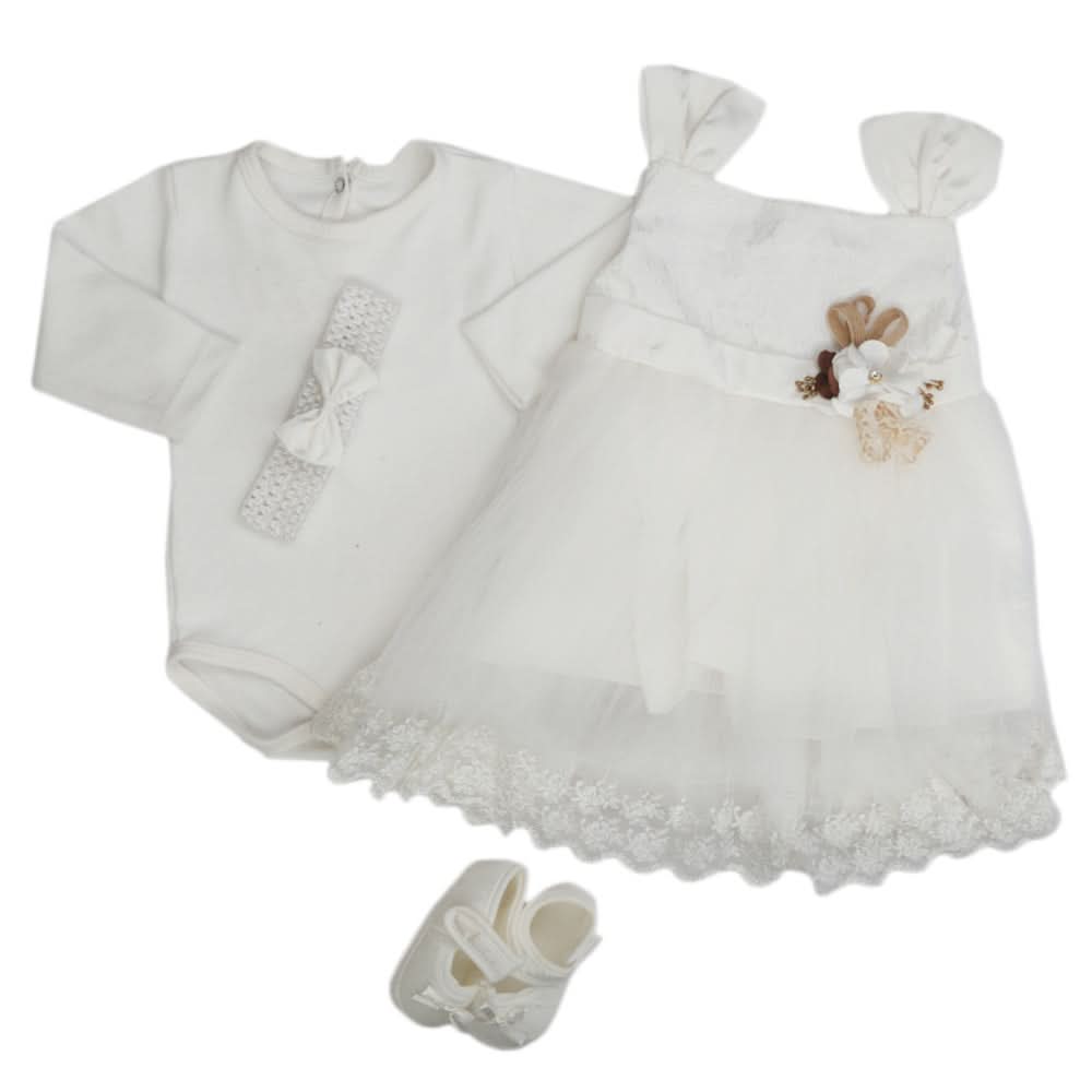 Newborn Girls Gift Set - White, Kids, Newborn Girls Sets And Suits, Chase Value, Chase Value