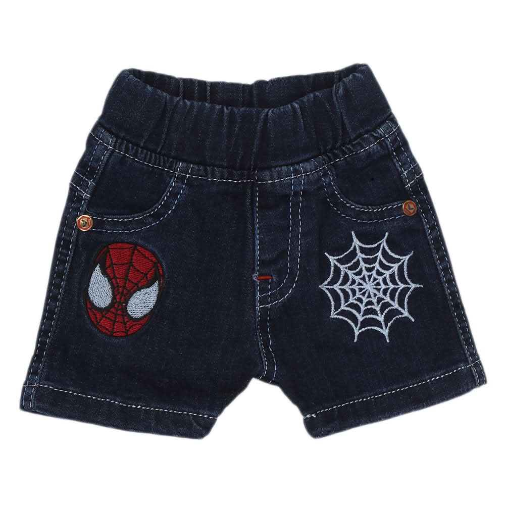 Newborn Boys Denim Short B-2 - Dark Blue, Kids, NB Boys Shorts And Pants, Chase Value, Chase Value