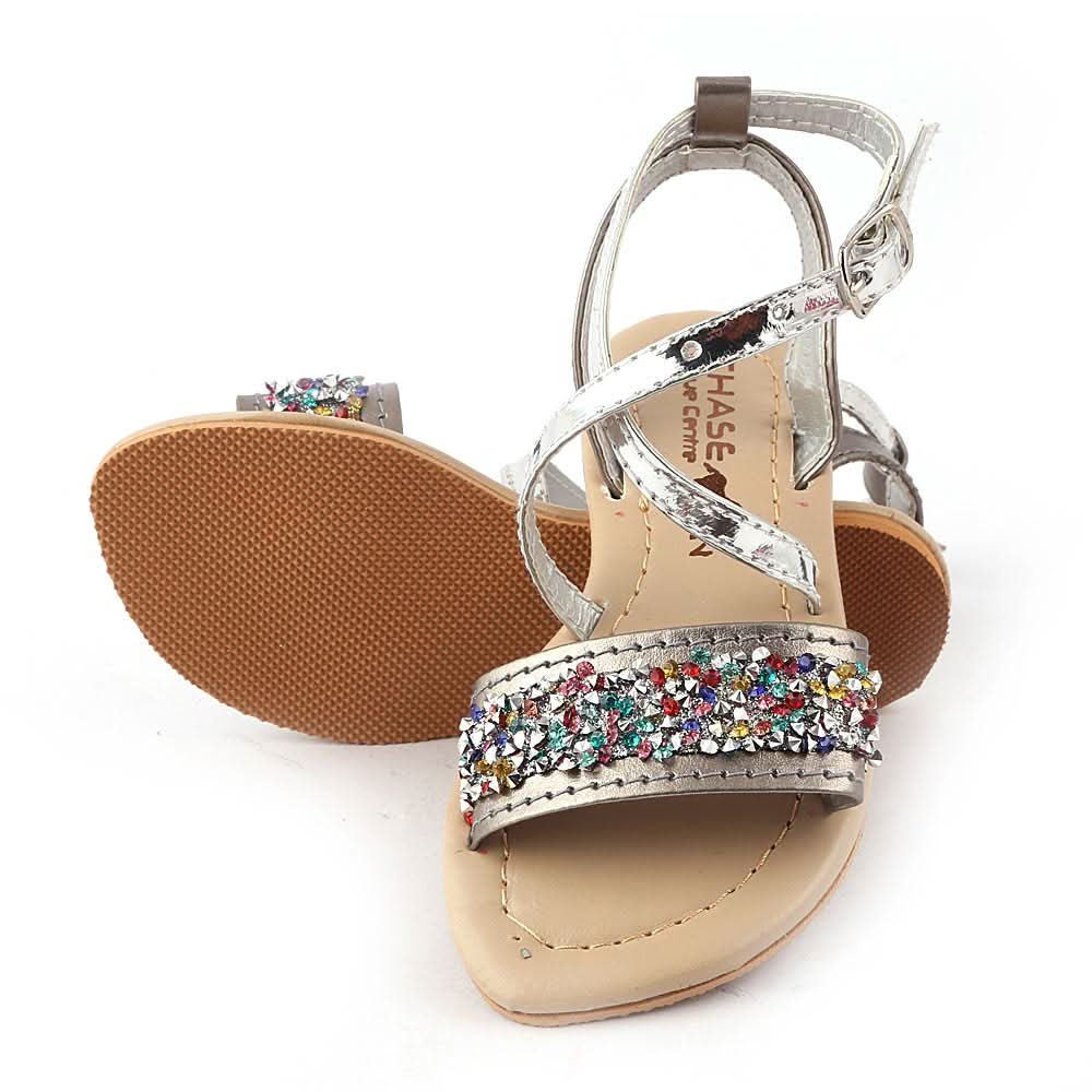Girls Sandal K-010 - Grey, Kids, Girls Sandals, Chase Value, Chase Value