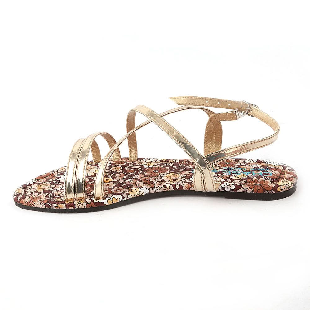 Women's Sandal (240) - Golden, Women, Sandals, Chase Value, Chase Value