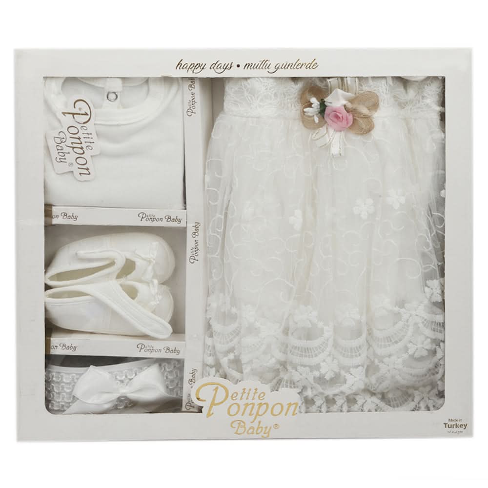 Newborn Girls Gift Set - White, Newborn Girls Sets & Suits, Chase Value, Chase Value