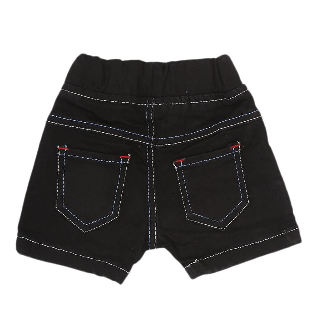 Newborn Boys Short Denim B-2 - Black, Kids, NB Boys Shorts And Pants, Chase Value, Chase Value
