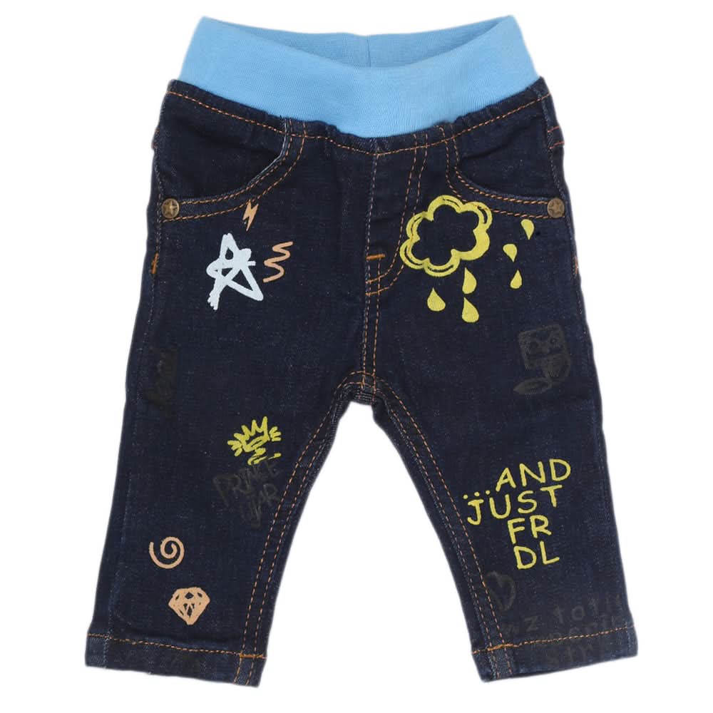 Newborn Boys Denim Pant C-20 - Dark Blue, Kids, NB Boys Shorts And Pants, Chase Value, Chase Value