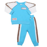 Boys Full Sleeves 2 Pcs Suit - Blue, Kids, Boys Sets And Suits, Chase Value, Chase Value